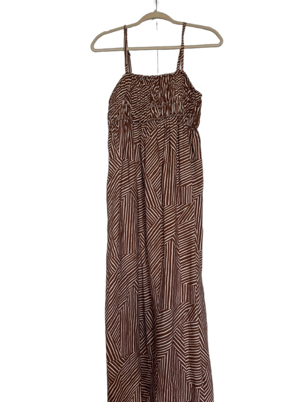 a new day Brown and White Striped Maxi Dress